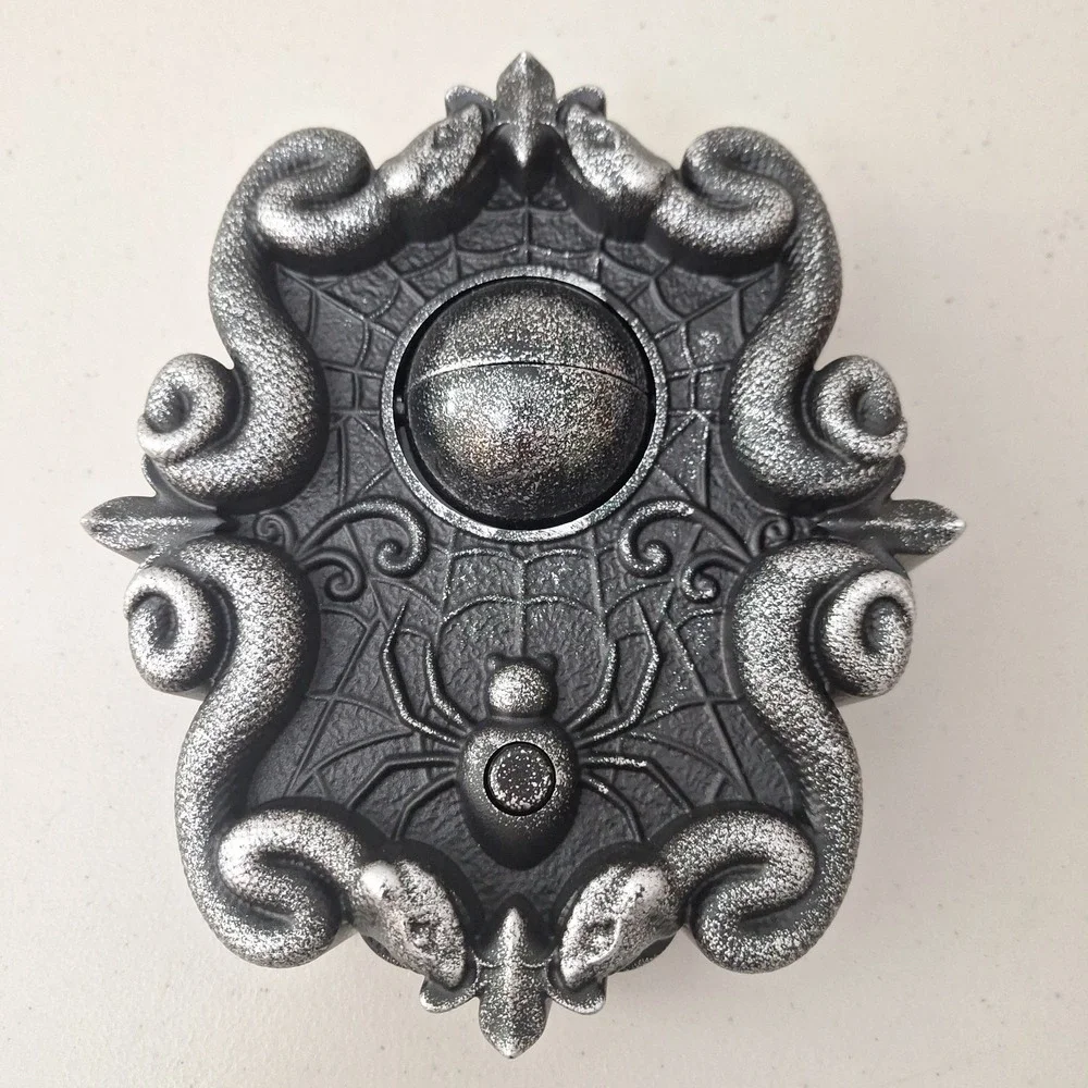 Vtg Halloween Animatronic Eyeball Doorbell Illumiated Spooky Voice/Sounds WORKS